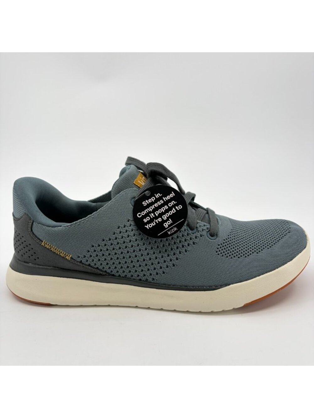 Kizik Lima Womens Size 9 Mens 7.5 Blue Athletic Hands Free Knit Shoes Sneakers